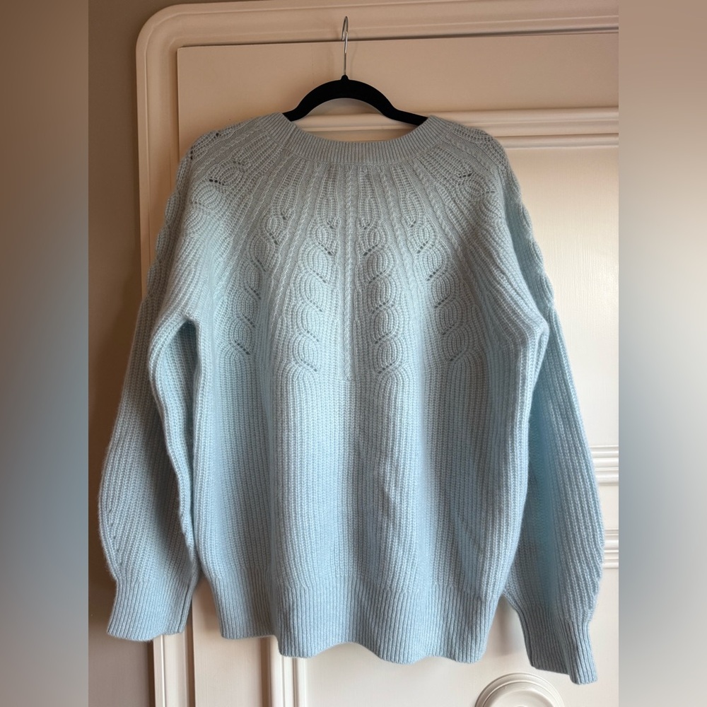 Bloomingdale's Cashmere Sweater in Soft Blue - Picture 2 of 6
